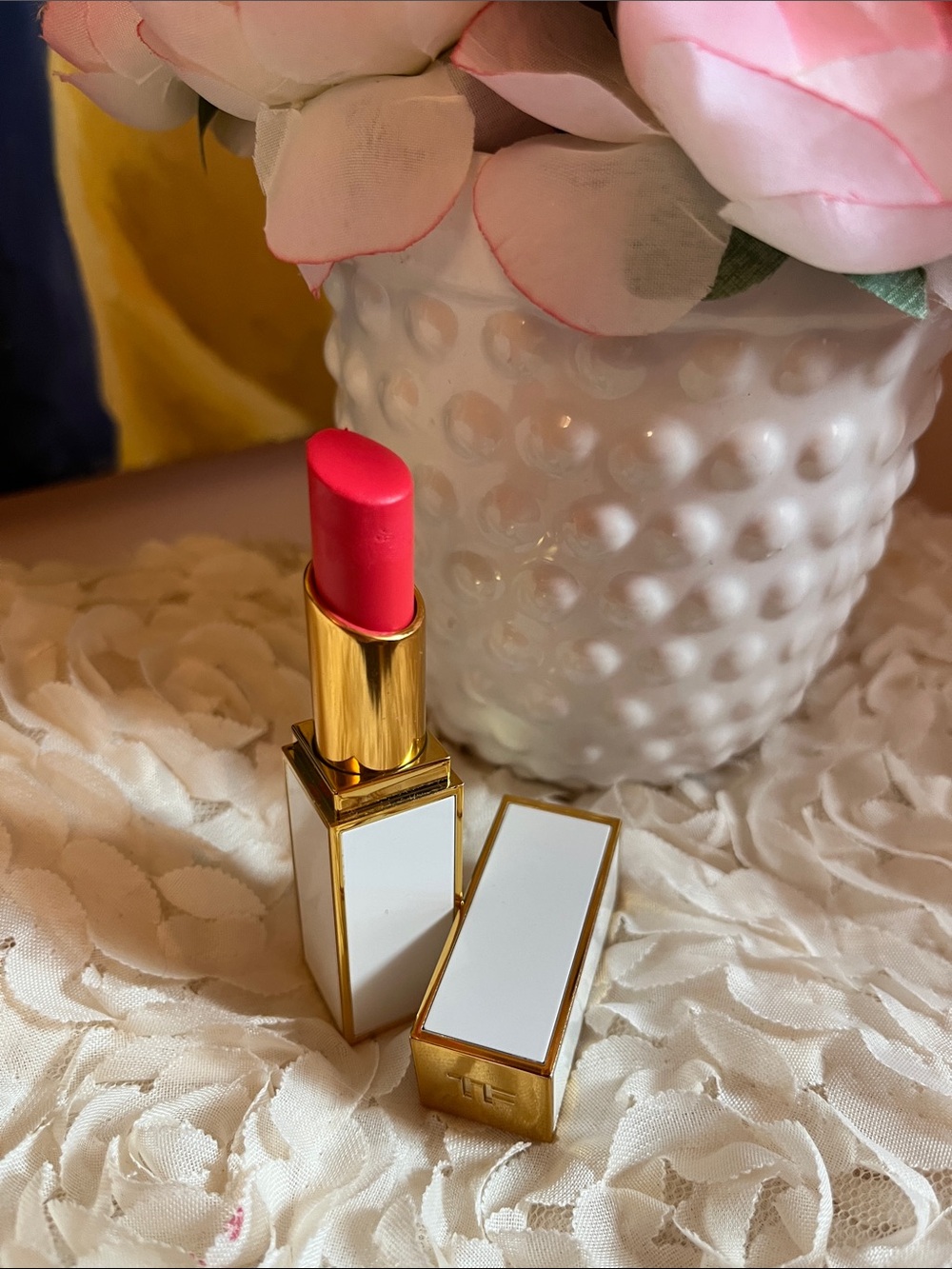 Tom Ford Lipstick in Bright Pink with Gold-Trim Case